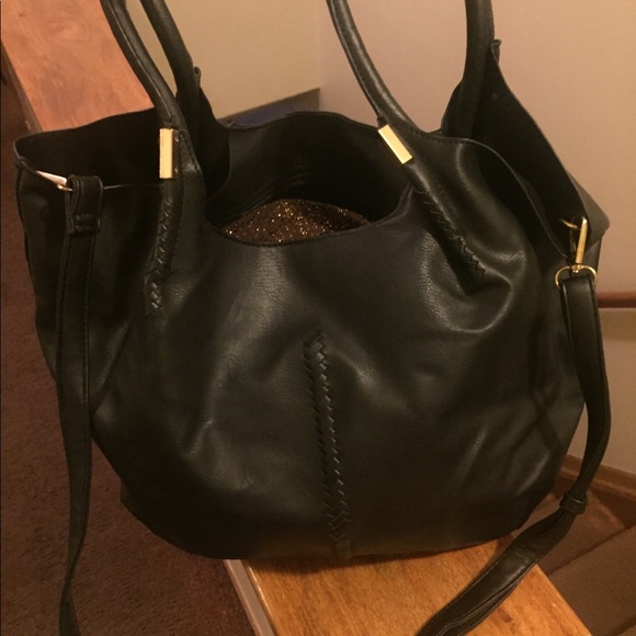 Black PU  leather purse - Picture 2 of 5